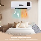 1800w 2-in-1 Heater And Fan Combo Timing Function Wall Mounted Fan For Home Z4d4
