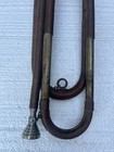 Antique Military Brass Bugle - Stamped Us Regulation Made In Usa 16    Vintage Usa