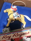 Vintage Schylling Roy Rogers trigger Repro Wind-up Tin Toy 