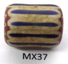 Old Authentic Antique Venetian Chevron Trade Bead African Mx37 Bg 64