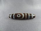 Antique Tibetan Old Agate Dzi Bead For Amulet Pendant 2 Eyes Dzi Bead A