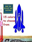 8 Sizes Space Shuttle Spaceship Decal Sticker Wall Car Window Laptop Macbook