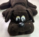 Vintage 1985 Tonka Pound Puppy Puppies Dog Plush Large 18  Dark Brown Short Ears