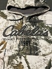                Vintage Cabelas Snow Camo Zonz Woodlands Men   s Large Hooded Sweatshirt