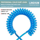 Coiled Sup Leash Premium Paddle Board Ankle Leasheslegrope Strap For Paddleboard