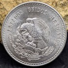 1948 Mexico 5 Pesos Cuauhtemoc  900 Silver Coin