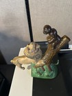 Cast Iron Lion   Monkeys Mechanical Bank Antique Pat  1783