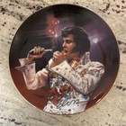 Bradford Exchange Elvis Presley Set Of 3 Plates  the King    las Vegas Live       
