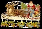 2 Pc Lot Santa Christmas German Die Cut Scrap Paper Die Cuts Victorian Scraps