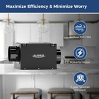 Alorair 300 Cfm Ultra Quiet Bathroom Exhaust Fan  Wall Mount In Line Fan Black