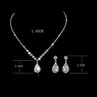 Women s Necklace Earrings Jewelry Set Rhinestone Birthday Wedding Bridal Gift