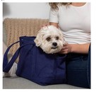  nwt  Waggo Classic Canvas Tote Carrier Bag For Small Pets Dog Cat Navy Blue