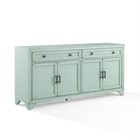 Crosley Furniture Tara Sideboard In Distressed Seafoam Blue
