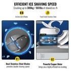 Vevor 110v Commercial Ice Crusher   Etl Approved 300w Electric Snow Cone Machine