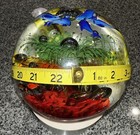 Large Vintage Hand Blown Art Glass Paperweight Fish Aquarium 16lb