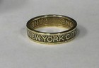 Vintage New York City Transit  Subway Transit Token  Coin Ring Size 4-11