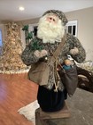 Rare Primitive Handmade Folk Art Christmas Old World Santa Claus Doll 19   