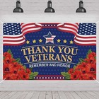 Veterans Day Decorations Photography Red Poppies Thank You Veterans Day Banner 