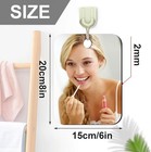 2 Pack 8 x6  Fogless Shower Mirror For Shaving Mirror Wall Hanging- Bathroom New