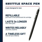 Fisher Space Pen Matte Black Shuttle Pen Pressurized Ballpoint Pen Chrome