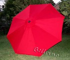 Patio Umbrella Top Canopy Replacement Cover Fit 9 Ft 8 Ribs Red Color