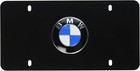 Bmw Marque License Plate With Bmw Logo -black Stainless Steel