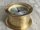 Vintage Seth Thomas Brass Maritime Ships Bell Clock 24-hour Dial German Movement