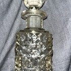 Antique Cut Glass Perfume   5    Tall  2  Square