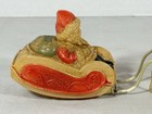 Vintage Celluloid Santa Sleigh With Reindeer Made In Japan 12    Display Set Read