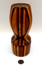 Vtg David Collier Signed Inlaid Wood   Brass 8  Oil Cell Art Kaleidoscope -turns