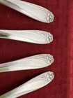 1847 Rogers daffodil Gumbo soup Spoons 4  1950
