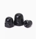 Acorn Cap Nuts Dome Head Decorate Nut Black Carbon Steel M3-m12 5 20 50 100pcs