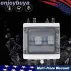 2 Strings Solar Combiner Box Fit Solar Panel Disconnect Switch Circuit Breaker