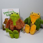 Frog And Toad Together Plush Stuffed Animal Set Book Bundle Arnold Lobel New Gif