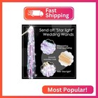 Simgoing 24 Pcs Lighted Wedding Wands Led Tinsel Wands Light Up Streamers Sparkl