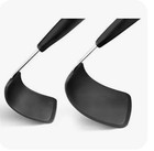 2 Pack Flexible Silicone Spatula Turner 500f Heat Resistant Non-stick Black