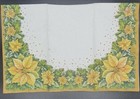 Two Individual Napkins Christmas Poinsettia Yellow Flowers Towel Decoupage  283 
