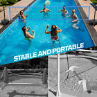 Pool Volleyball Net Set With Light And Weighted Base With 2 Volleyballs And Pump
