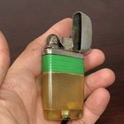 Vintage Scripto Vu Lighter clear 2 Dice Insert Free Floating  sparks not Tested