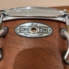 Pearl Sensitone 15 Inch Snare Drum With Mahogany And Maple Shell  No Case