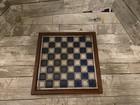 The National Historical Society Civil War Chess Set Metal Pieces Wood Board Case