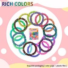 14000pcs Diy Children Craft Pony Beads Friendship Bracelet Kit   Pony Beads Lett