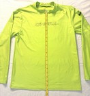 O   neill Neon Green Long Sleeve Rash Guard Sun Shirt Youth Xl Spf 50 Uv Protect