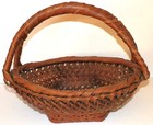 Vintage Japanese Ikebana Basket Bamboo Woven