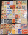 Approximately 600 Old Matchbox Labels