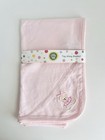 New  Little Me Tag-along Blanket   Soft Pink   Embroidered Girl Bear On Corner
