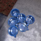 6 Blue Speckled Enamelware Coffee Soup Mug Cup 16 Oz Camping Cowboy