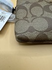 Coach Double Corner Zip Wristlet In Signature Canvas In Multiple Colors Msrp 