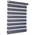 Horizontal Window Shade Blinds With Valance Cover Zebra Dual Roller Blinds