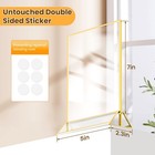 Yoaeaily Acrylic Sign Holder 5x7 Gold Frames Double-sided Gold Acrylic Frames Di